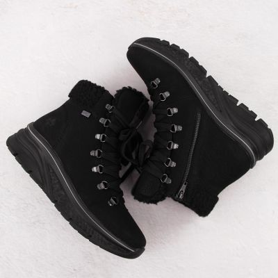 21. Waterproof insulated women's hiking boots in black Rieker 48034-00