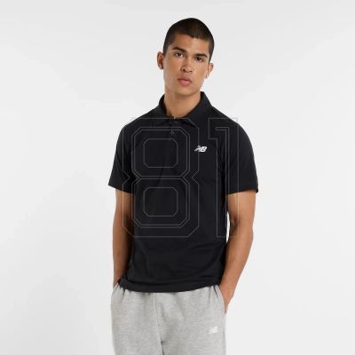 6. New Balance Jersey Polo Shirt M MT51504BK