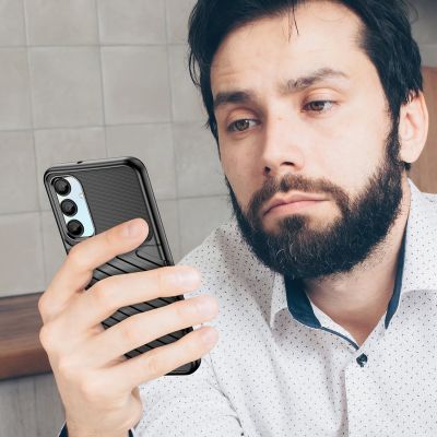 4. Thunder Case for Samsung Galaxy A26 Silicone Armored Cover - Black