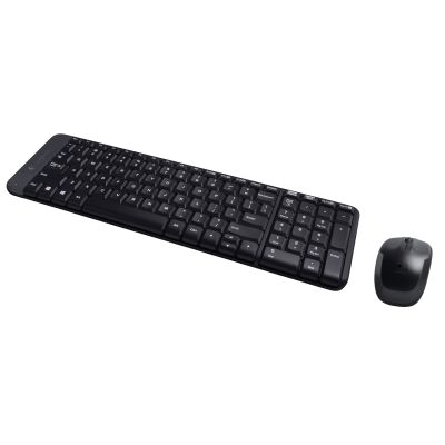 2. Logitech 920-003161 keyboard + mouse set (black)