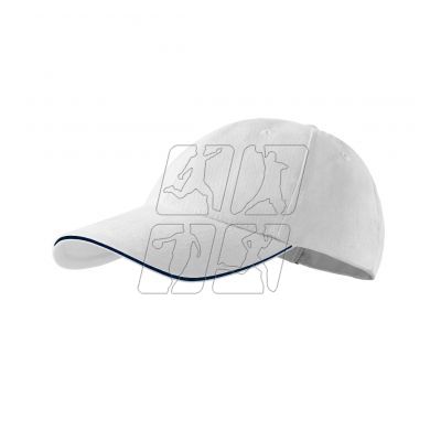 4. Unisex Sandwich Cap 6P (White)