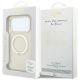 8. Guess Ring Stand 360 Grained Classic Logo MagSafe Case for iPhone 18 Pro / 17 Pro - Beige