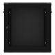 4. WALL-HUNG RACK CABINET 19" 12U 600X450 BLACK PERFORATED DOOR LANBERG (FLAT PACK)