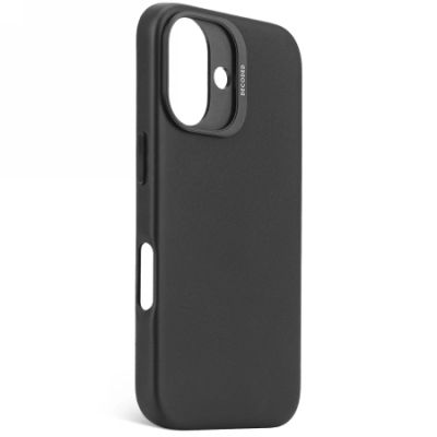 2. Decoded Leather Backcover with MagSafe for iPhone 16 - black
