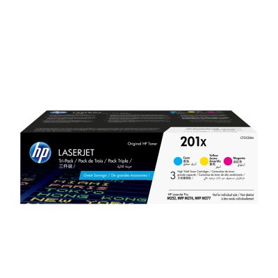 79. HP 201X 3-Pack Original LaserJet XL Toner Cartridges, Cyan/Magenta/Yellow