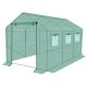 27. GREENHOUSE GARDEN TUNNEL 200x350x200CM PE GREEN STEEL STRUCTURE