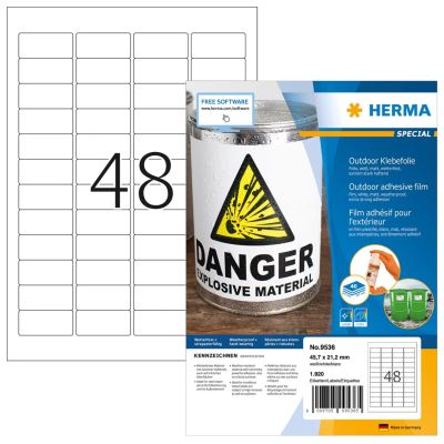 2. HERMA Etik. A4 Outdoor Klebefolie 45.7x21.2mm 1920 St.