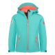 Trollkids Trollfjord Softshell Jacket Mist Aquamarine/Harbor Blue Mellow Peach (175-137)