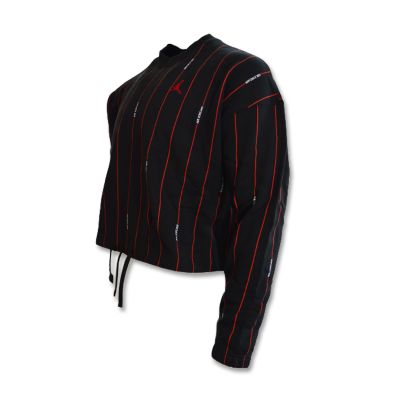 2. Air Jordan Essential Fleece Top Wmns Black/Varsity Red sweatshirt - DJ2623-010