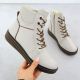 2. Beige women’s leather ankle boots Rieker Y4303-80