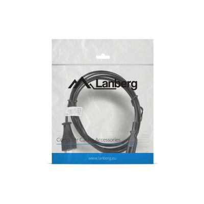 2. LANBERG POWER CABLE EURO CEE 7/16 -> C7 1.8M (FIGURE EIGHT)