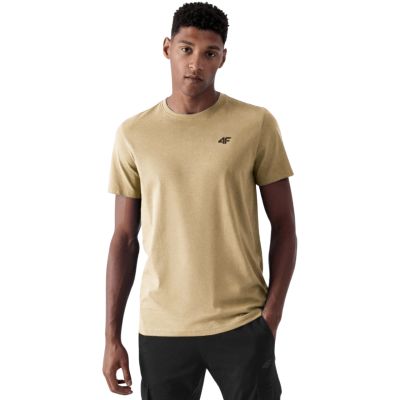 Men's T-shirt 4F M4484 beige 4FWSS26TTSHM4484 83S