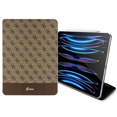 3. Guess 4G Stripe Allover case for iPad Pro 12.9" - brown