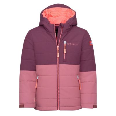 Trollkids Kids' Hemsedal Snow Jacket XT deep ruby/frozen berry (513-253)