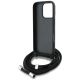 6. Karl Lagerfeld Crossbody Grained Pattern & Logo Case for iPhone 16 Pro Max - Black