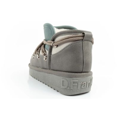 14. D.Franklin women's winter snow boots, fashionable insulated ankle boots, gray