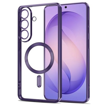 2. Tech-Protect MagFlex MagSafe Case for Samsung Galaxy S26 - Transparent Purple