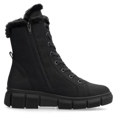 23. Rieker W X3402-00 RKR743 Fur Ankle Boots