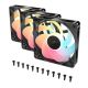 3. Corsair RS120-R ARGB Computer Case Fan 12 cm Black 3 pcs.