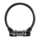 Rockbros 87639-4 bicycle lock with code and steel cable - black