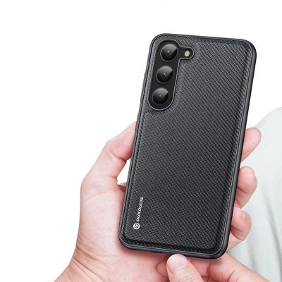 4. Dux Ducis Fino case Samsung Galaxy S23+ cover with silicone frame black