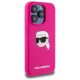 4. Karl Lagerfeld KLHMP15XSKHPPLF iPhone 15 Pro Max 6.7" fuchsia/fuschia hardcase Silicone Karl Head Print MagSafe