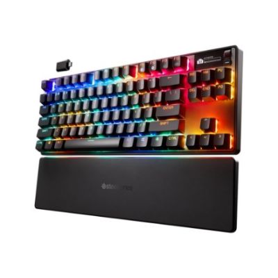 5. SteelSeries Gaming Keyboard Apex Pro TKL Gen 3 US Layout Bluetooth Black 2.4 GHz / Bluetooth/ Wired OmniPoint 3.0 Adjustable HyperMagnetic Switches Wireless connection