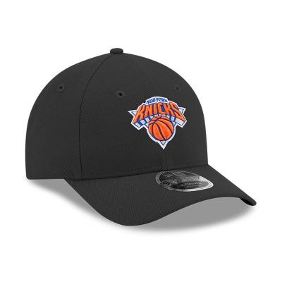 3. New Era 9FORTY New York Knicks NBA Team M-Crown Black Snapback Cap - 60755480