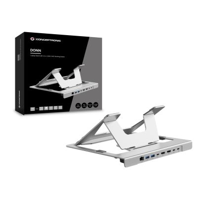 7. Conceptronic DONN35S Laptop Stand Notebook Stand Silver