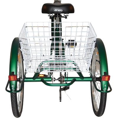 13. 3-WHEEL FOLDING BIKE 24 GREEN SHIMANO 7-SPEED