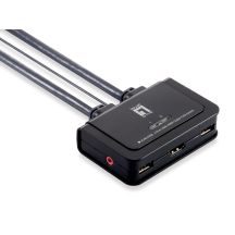 LevelOne KVM-0290 KVM Switch Black, Gray