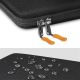 3. Tech-Protect Hardpouch Laptop Case 13-14 - Black and Orange