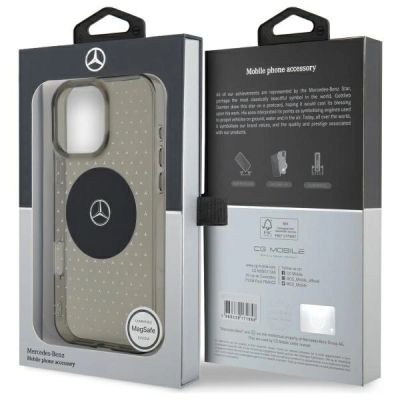 8. Mercedes MB Case Star Pattern for iPhone 16 Pro - Black