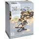 15. CHRISTMAS TREE LIGHTS LIGHT CHAIN 240 LED TIMER WARM WHITE
