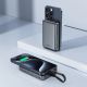 6. Powerbank Acefast M10 Magnetic 2x USB-C PD 30W with 15W Inductive Charging and USB-C Cable - Black