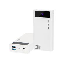 BLOW POWER BANK 20000MAH QC+PD 20W + LIGHTNING WHITE PB20E