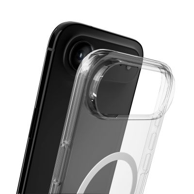 4. Puro Impact Clear D3O TPU+PC MagSafe Compatible Case for iPhone 17 Air - Transparent