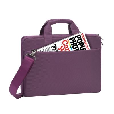 14. Rivacase Central 33.8 cm (13.3") Briefcase, Purple