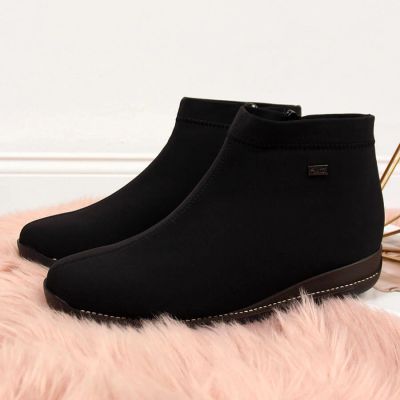 29. Women's insulated black ankle boots Rieker W 98251-00