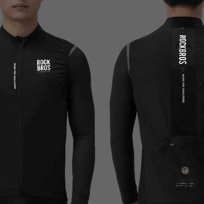 7. Rockbros TLMJ003-01 ROAD TO SKY men's lightweight breathable cycling vest M - black