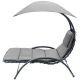 10. BERGAMO DECHAIR WITH UMBRELLA 200x125x180CM GRAY