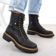 6. Women's black worker boots Rieker 72653-00
