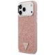2. Guess Glitter Triangle Logo MagSafe Case for iPhone 17 Pro Max - Pink