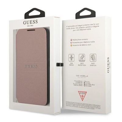 7. Guess GUBKS22MPSASBPI S22+ S906 pink/pink book Saffiano Stripes