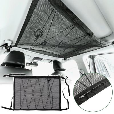 3. Wozinsky Universal Car Ceiling Organizer Mesh - Black