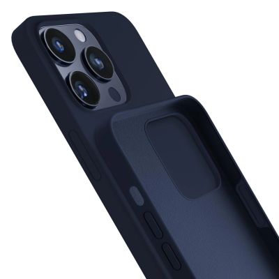 9. 3mk Silicone Case for iPhone 16 Pro - Navy Blue
