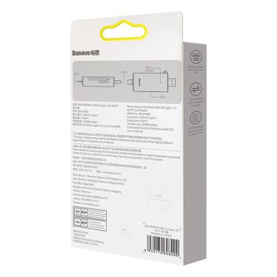8. Baseus Lite Series USB-A/USB-C 3.0 SD/TF Card Reader - Gray