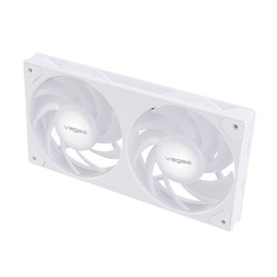 2. Akasa VEGAS A24 Computer Case, Processor Fan 12 cm White 1 pc.