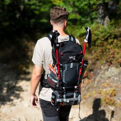 12. NC1993 NORTHLAKE BLACK TOURIST BACKPACK 30L+10 NILS CAMP