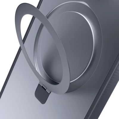6. 3mk Smoke Case Mag&Stand for Apple iPhone 16E - black